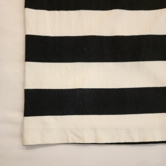Zara Trafaluc black & white striped midi dress size M - Picture 5 of 7